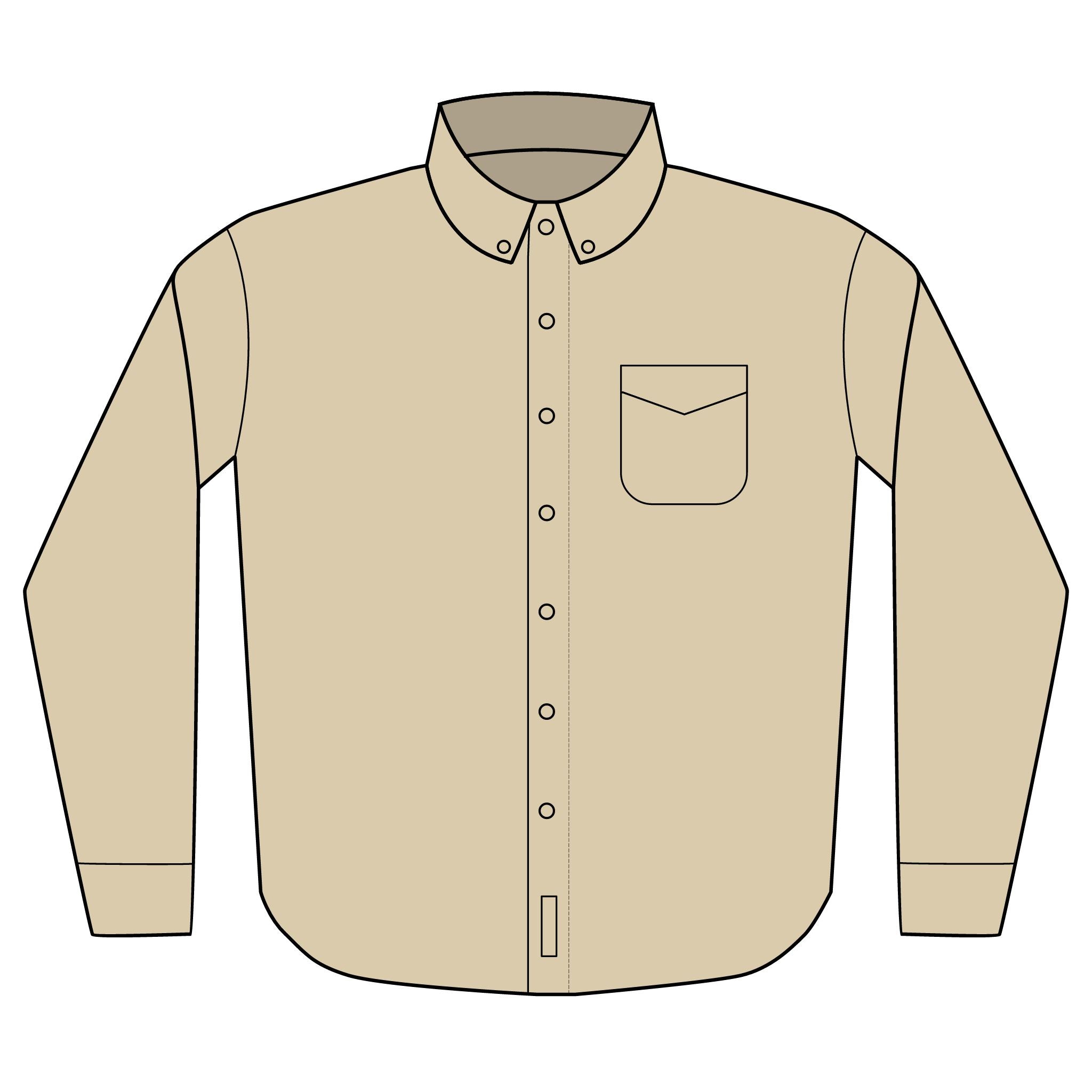 Dress Shirt - Stone Interior