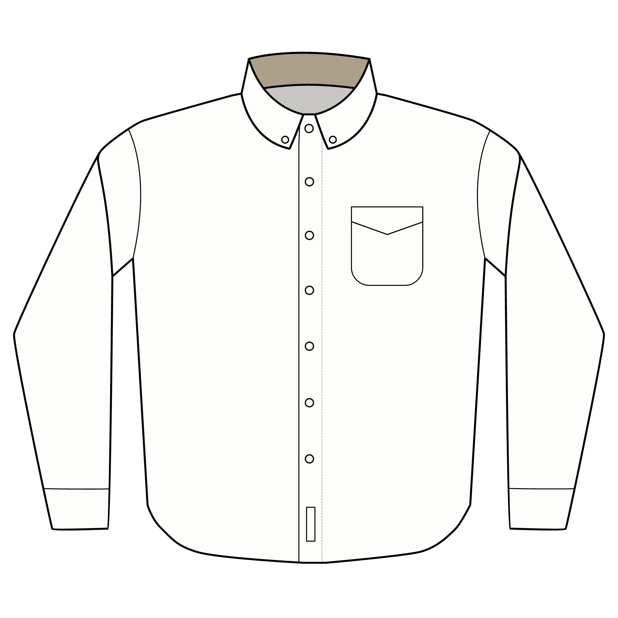 Dress Shirt - Stone Interior