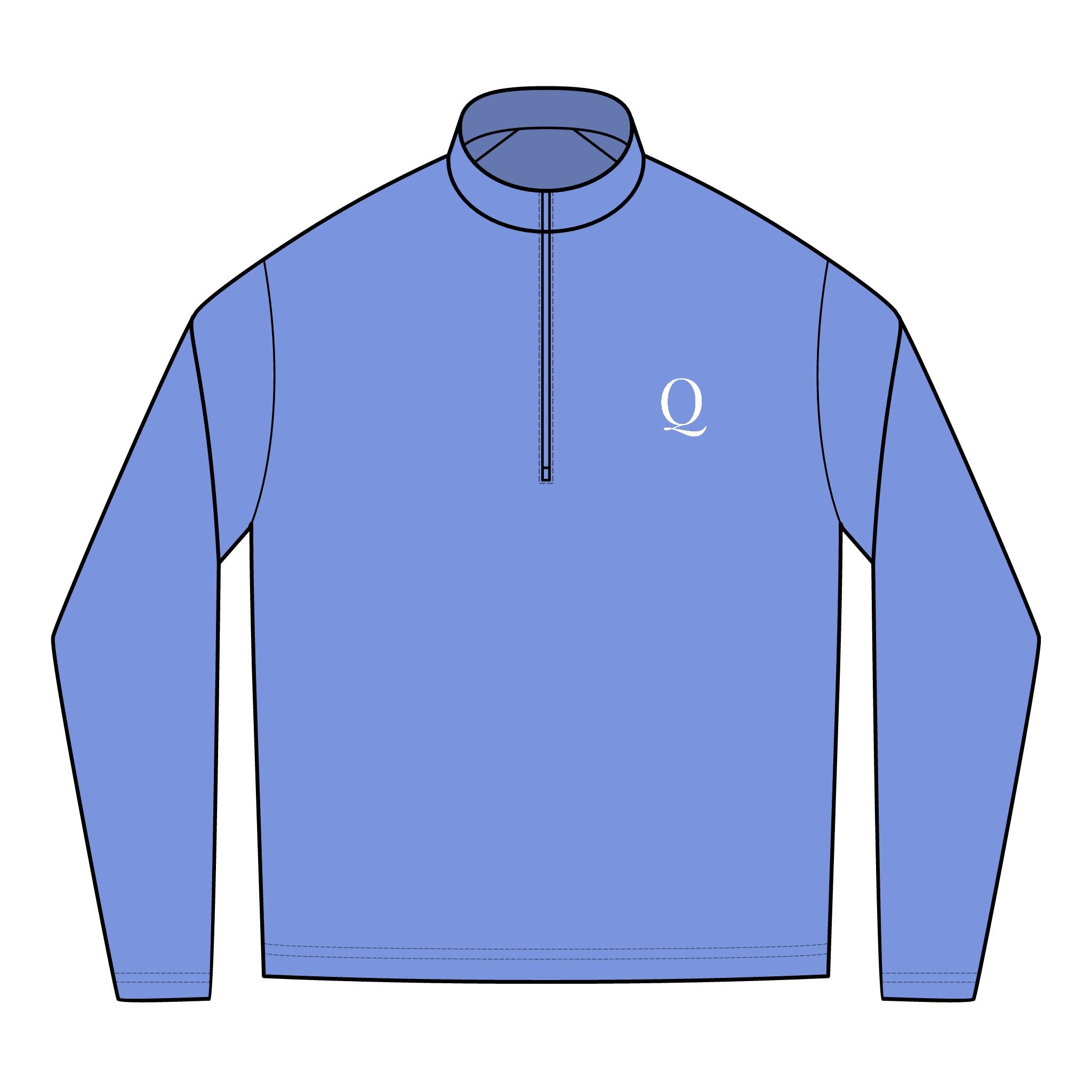 Q (Light) Quarter Zipper Pullover