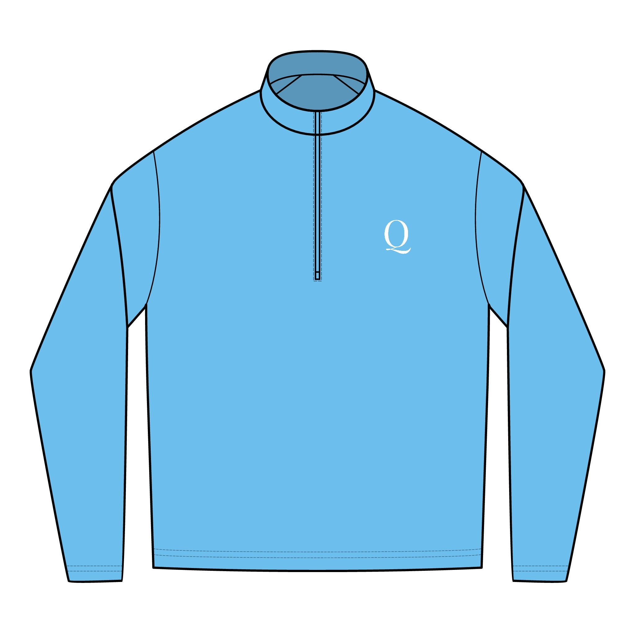 Q (Light) Quarter Zipper Pullover