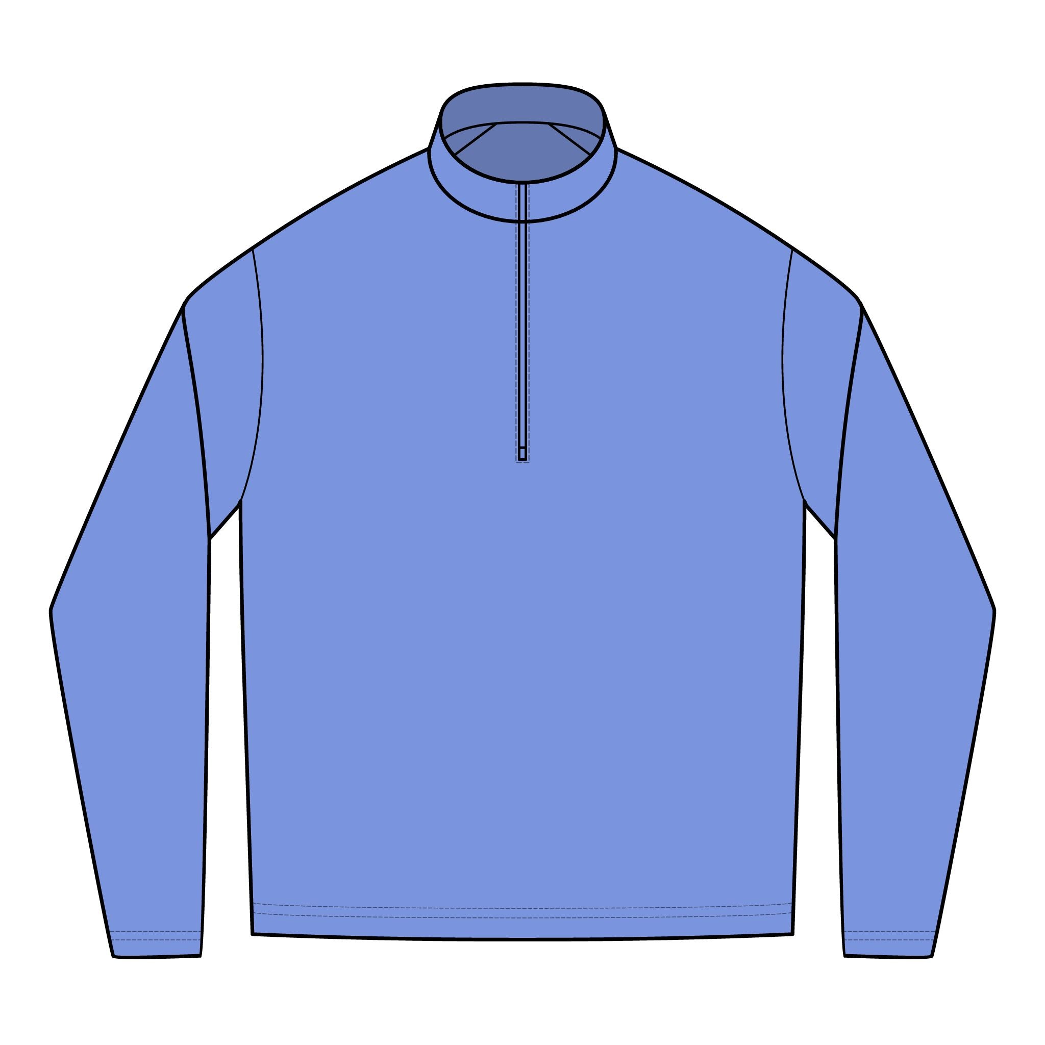 Custom Design Quarter Zipper Pullover